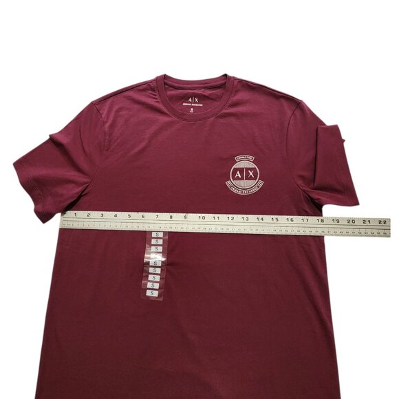 Armani Exchange Men's Short Sleeve Graphic Print A/X‎ Logo Tee Size Small - Picture 2 of 6